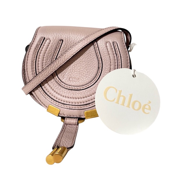 Chloe Handbags - Authentic Chloe Marcie Nano  Leather Crossbody Bag in Dusty Pink NWT